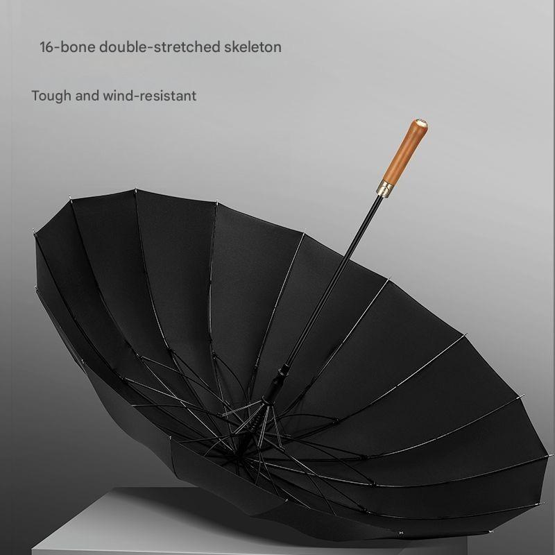 Automatic Wooden Handle Umbrel - Golf Umbrella Large ulasan dan harga