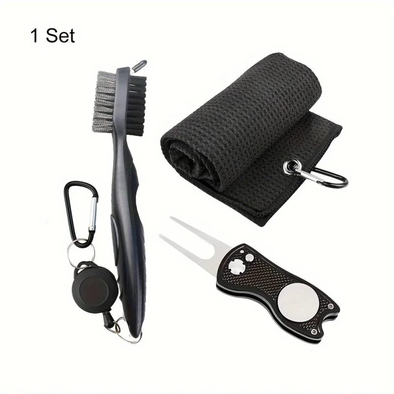 1 Pc Black Golf Towel Microfib - Golf Towel Waffle ulasan dan harga