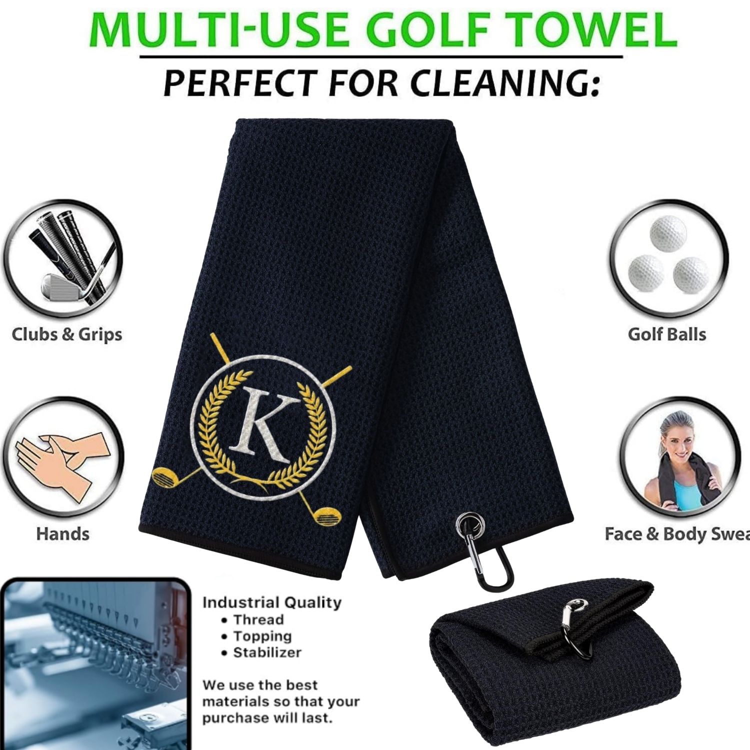 Funny Microfiber Premium Golf  - Golf Towel Waffle ulasan dan harga