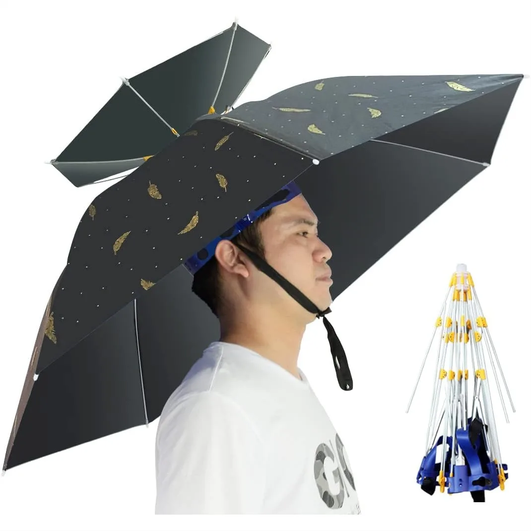 Umbrella Hat Folding Adjustabl - Golf Umbrella Large ulasan dan harga