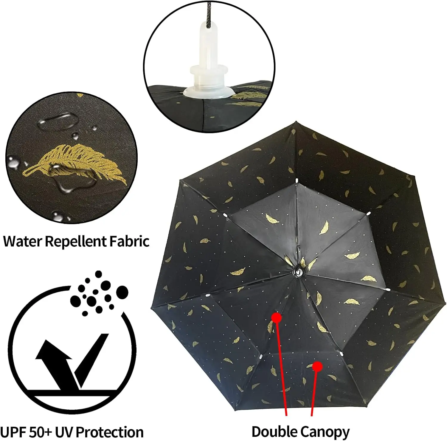 Umbrella Hat Folding Adjustabl - Golf Umbrella Large ulasan dan harga