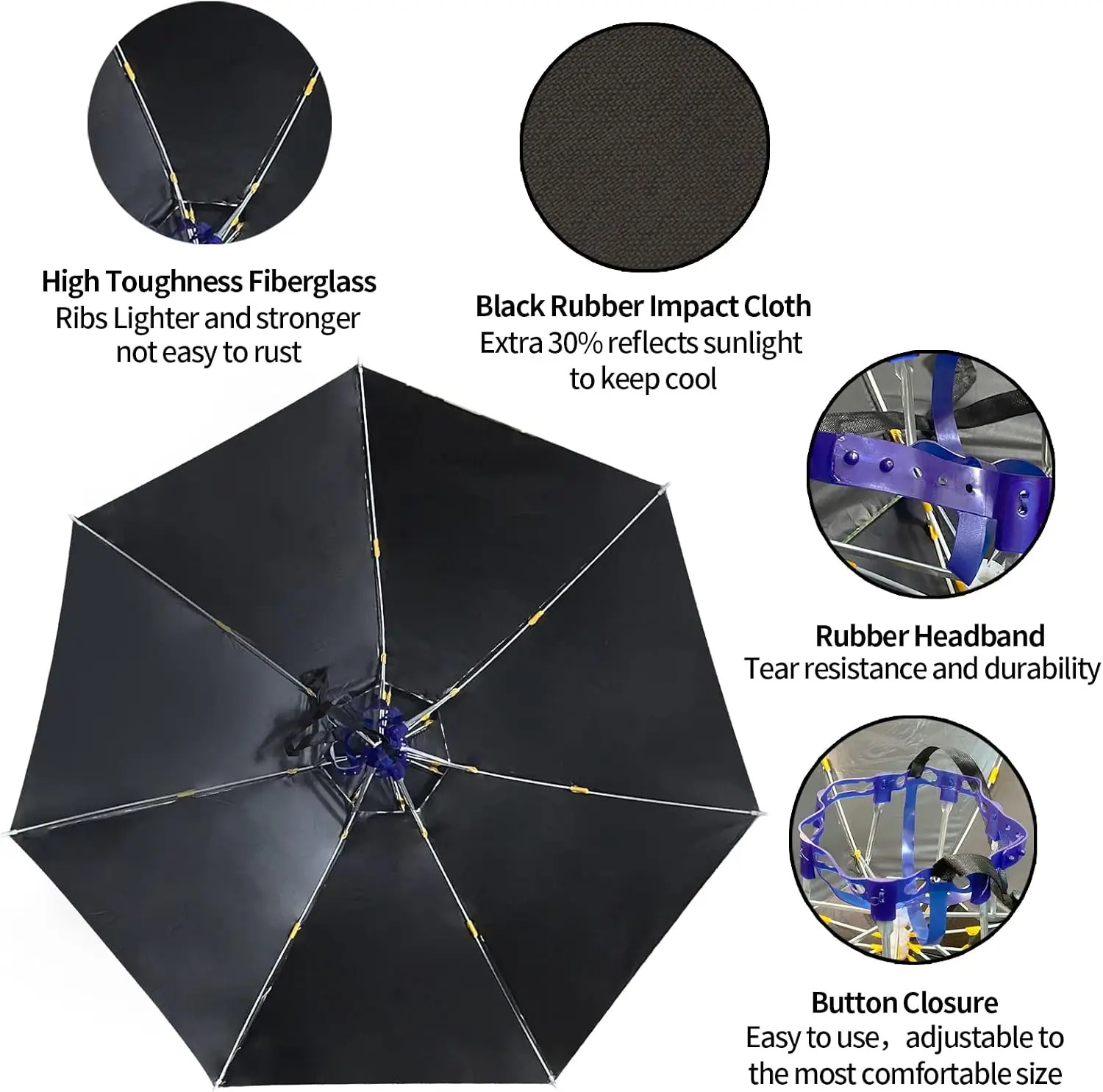 Umbrella Hat Folding Adjustabl - Golf Umbrella Large ulasan dan harga