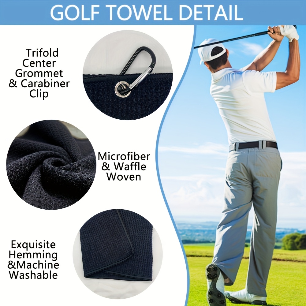 Premium Golf Towel with Clip - - Golf Towel Waffle ulasan dan harga