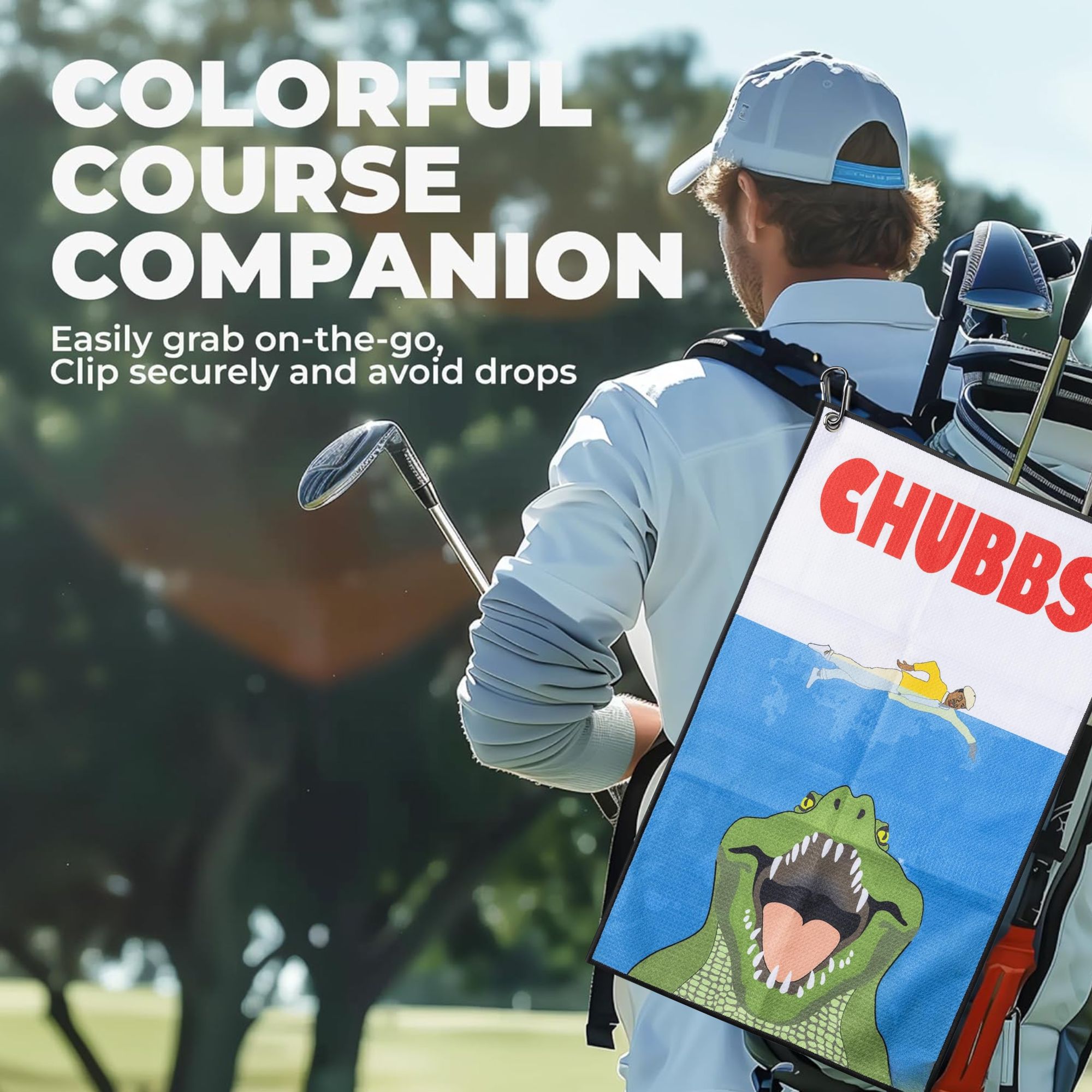 Fun Happy Gilmore Design Golf  - Golf Towel Waffle ulasan dan harga