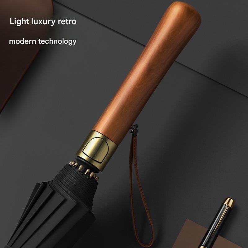 16 Ribs Golf Umbrella Wooden H - Golf Umbrella Large ulasan dan harga