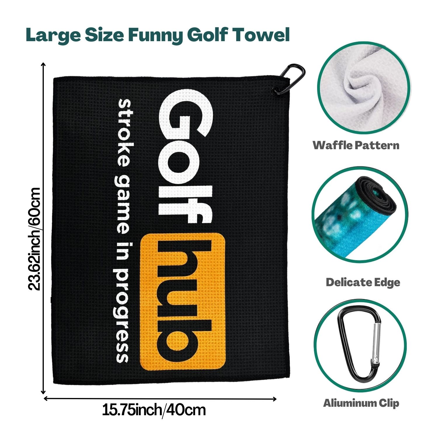Funny Microfiber Premium Golf  - Golf Towel Waffle ulasan dan harga