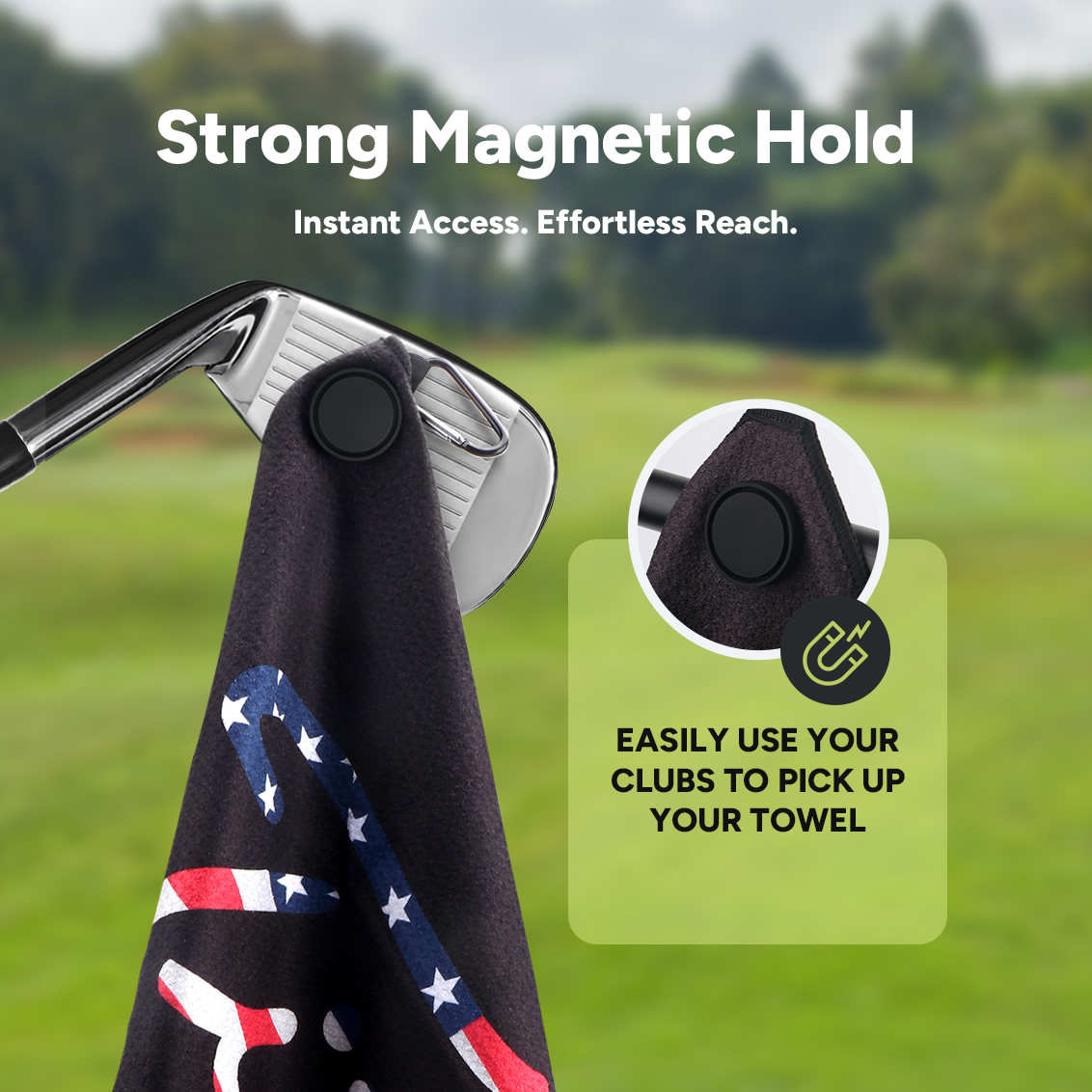 American Flag Magnetic Golf To - Golf Towel Waffle ulasan dan harga