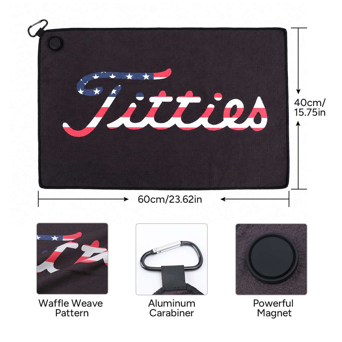 American Flag Magnetic Golf To - Golf Towel Waffle ulasan dan harga