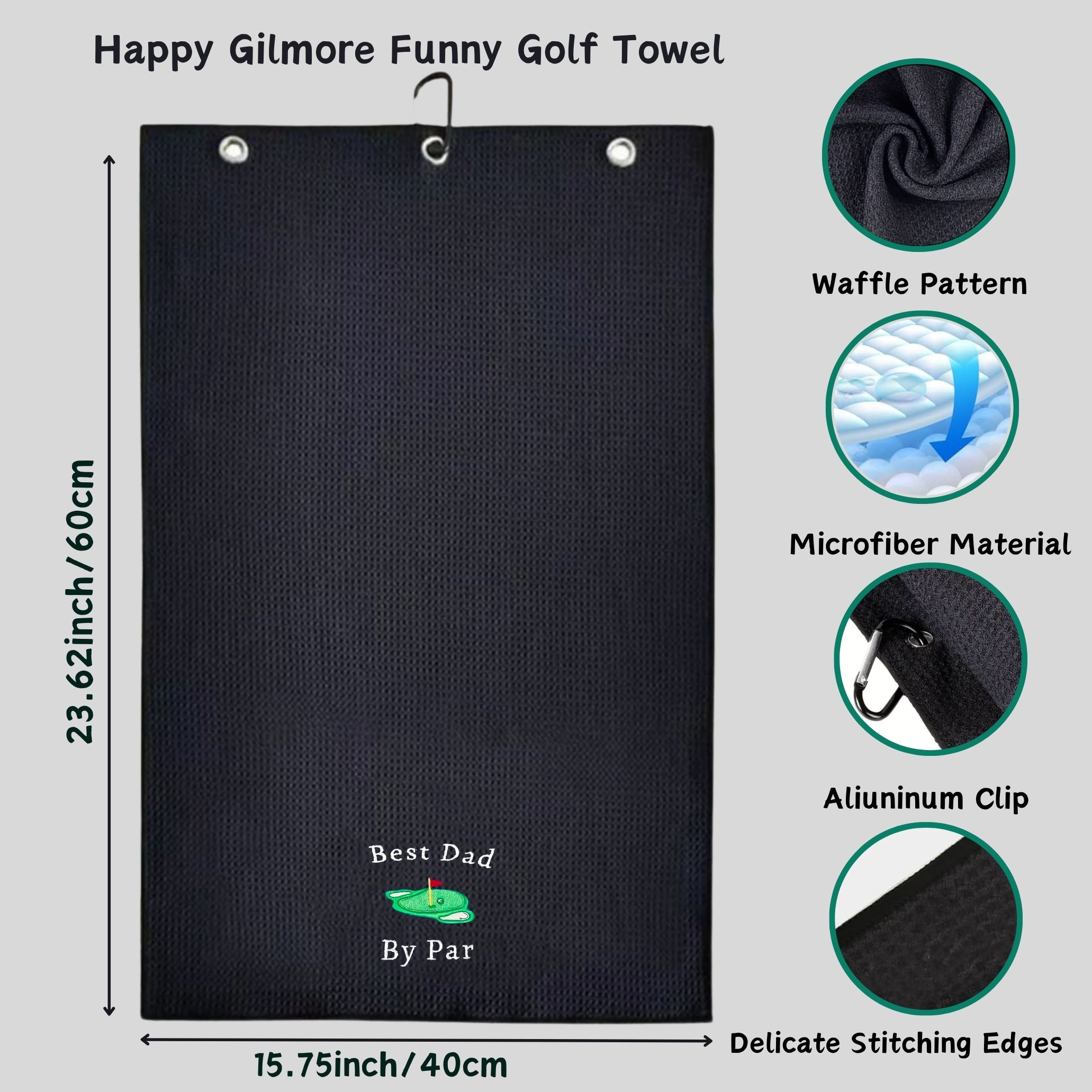 Best Dad Microfiber Premium Go - Golf Towel Waffle ulasan dan harga